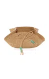 Johanna Ortiz Antique Aqua Ocaña Mini Bread Basket In Multi