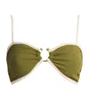 Johanna Ortiz Aquatic Days Bikini Top In Green