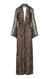 Johanna Ortiz Artistic Lifestyle Sequined Maxi Dress In Multi