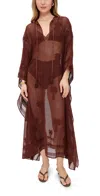 Shop Johanna Ortiz Bar Tunic Dress Chocolate