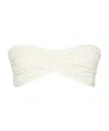 Johanna Ortiz Sea Sprite Bandeau Bikini Top In White