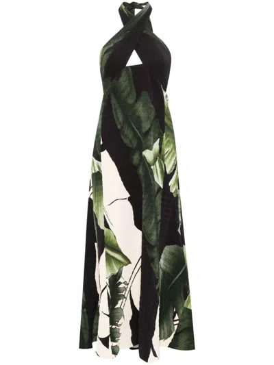 JOHANNA ORTIZ BLACK ELEGANT EXPEDITION DRESS