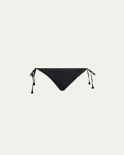 Johanna Ortiz Black Entorche Del Mar Bikini Bottoms