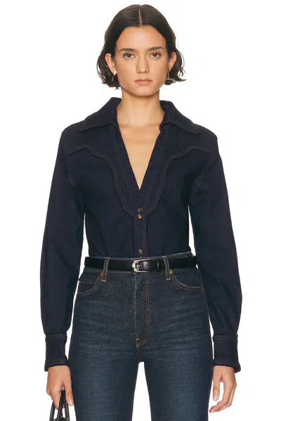 Johanna Ortiz Body Art Top In Blue