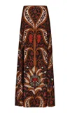 Johanna Ortiz Boho Bloom Maxi Skirt In Multi