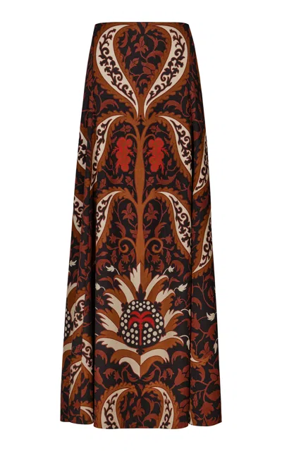 Johanna Ortiz Boho Bloom Maxi Skirt In Multi