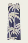 Johanna Ortiz Breath Of Life Skirt In Swim Salty Palms Blue