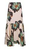 Johanna Ortiz Buena Vista Silk Maxi Skirt In Multi
