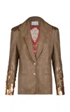 Johanna Ortiz Caló Wool Jacket In Tan
