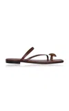 Johanna Ortiz Camino De Las Almas Leather Sandals In Brown