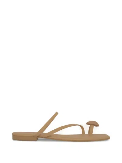 Johanna Ortiz Camino De Las Almas Shell Sandal In Neutral