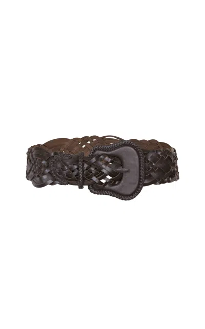 Johanna Ortiz Captain Log Leather Belt In Brown