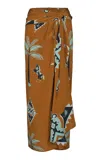 Johanna Ortiz Captivation Silk Maxi Skirt In Multi