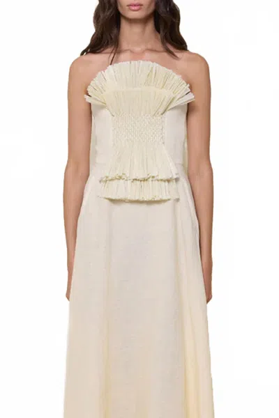 Johanna Ortiz Careo Sevillano Top In Ecru In Neutral