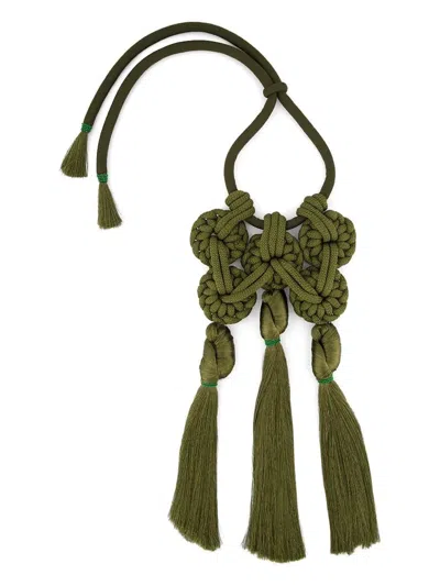 Johanna Ortiz Caribbean Direction Necklace In Green