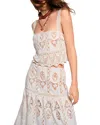 Johanna Ortiz Casablanca Scalloped Lace Top In White