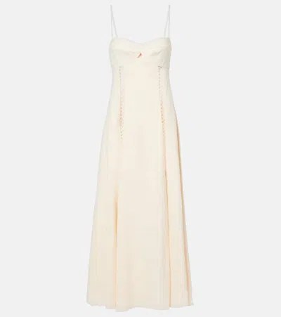 Johanna Ortiz Catamaran Ventures Midi Dress In ニュートラル