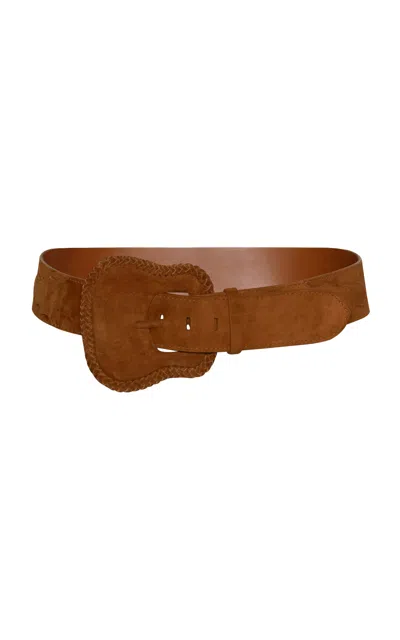 Johanna Ortiz Charro Majesty Suede Belt In Brown
