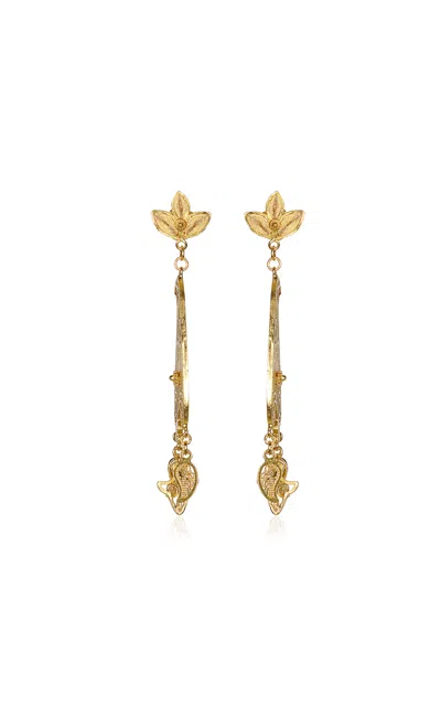 Johanna Ortiz Choreographed Light Earrings In Gold