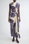 Johanna Ortiz City Wonders Cutout Silk Midi Dress