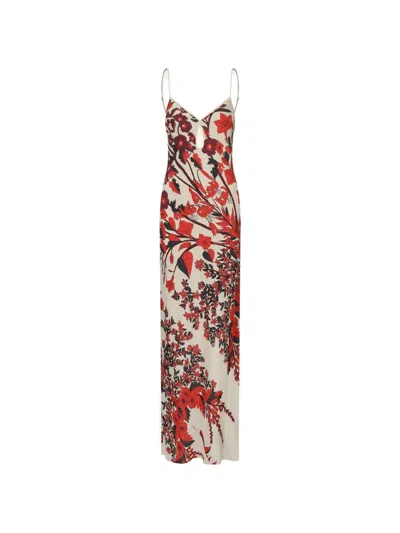 Johanna Ortiz Clean Reinterpretation Floral-pattern Maxi Dress In Neutral