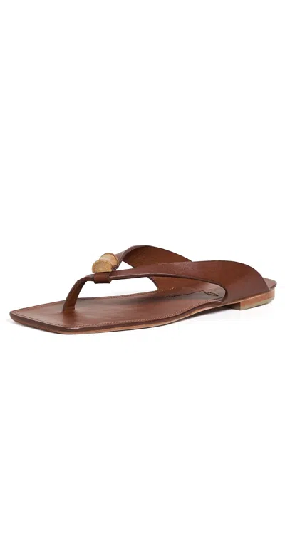 Johanna Ortiz Cognac Voices Of The Frontier Sandals Cognac/nude