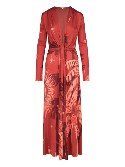 Johanna Ortiz Coral Marino Maxi Dress In Red