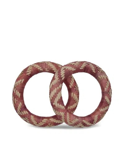 Johanna Ortiz Cosmic Serpent Bangles Bracelets In Red