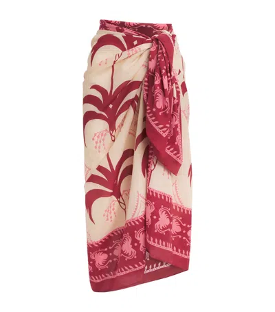 Johanna Ortiz Cotton Dance Of Dark Pareo In Multi