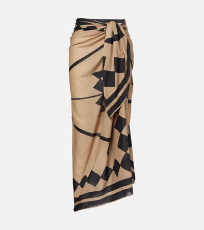 Johanna Ortiz Cotton Printed Beach Cover-up