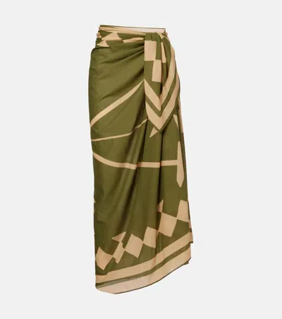 Johanna Ortiz Cotton Printed Beach Cover-up