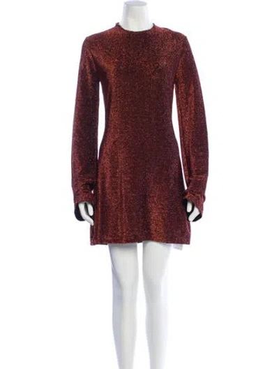 Pre-owned Johanna Ortiz Crew Neck Mini Dress
