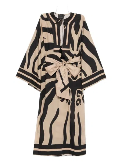Johanna Ortiz Cruiser Dress In Neutral