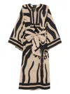 Johanna Ortiz Cruiser Printed Tunic Dress In Neutral
