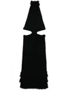 Johanna Ortiz The Unknown Midi Dress Black In Black
