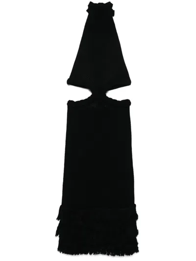 Johanna Ortiz Cut-out Midi Dress In Black