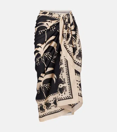 Johanna Ortiz Dance Of Cotton Beach Cover-up In Black