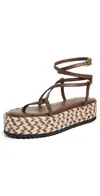 Johanna Ortiz Dark Chocolate Barbor Platforms Dark Chocolate In Dark Chocolate