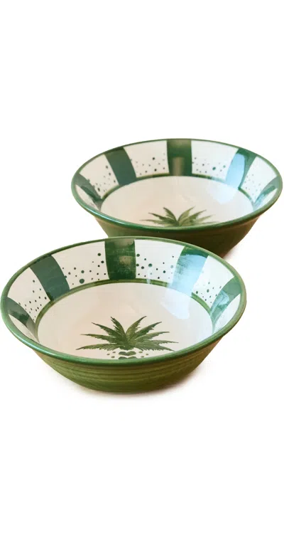 Johanna Ortiz Dark Jungle Palma Real Bowls Dark Jungle In Green