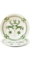 Johanna Ortiz Dark Jungle Sabor Ancestral Dinner Plate Set Of 2 Dark Jungle In Dark Jungle
