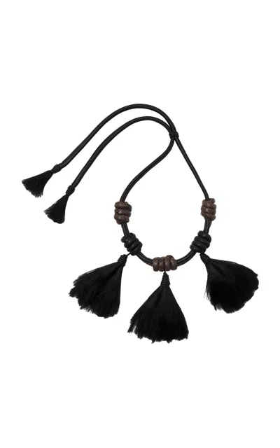 Johanna Ortiz De Proa A Popa Necklace In Black