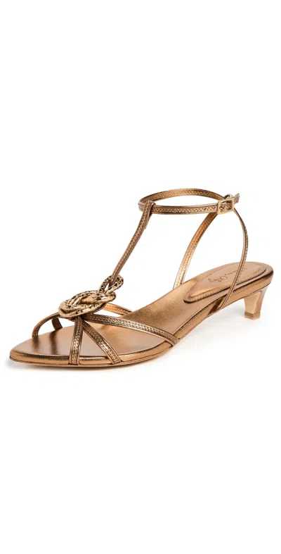 Johanna Ortiz Delhi Dunes Heels Gold/black