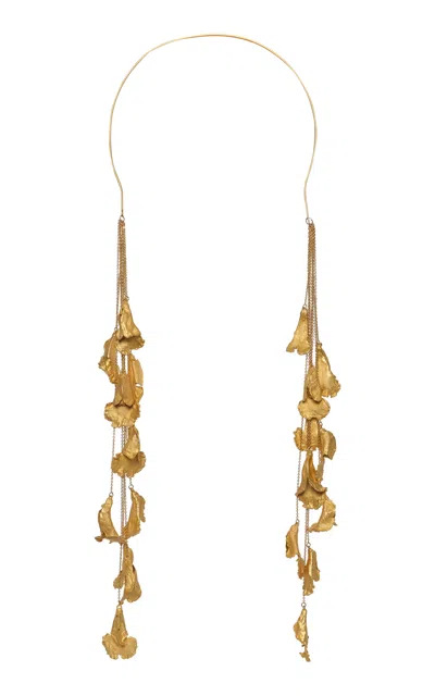 Johanna Ortiz Devuelveme El Amor Brass Headpiece In Gold