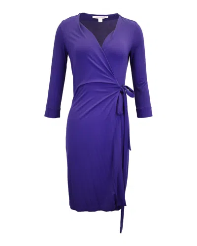 Johanna Ortiz Diane Von Furstenberg Wrap Dress In Indigo Cellulose Fiber In Blue
