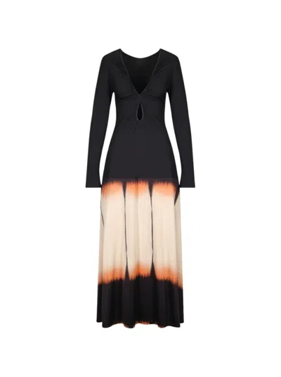 Johanna Ortiz Dibujo Simbolico Ankle Dress In Black