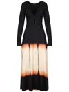 Johanna Ortiz Dibujo Simbolico Keyhole Midi Dress In Black