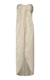 Johanna Ortiz Draped Graceful Top In Neutral