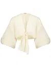 Johanna Ortiz Dreat Dreams Cropped Top In Neutrals