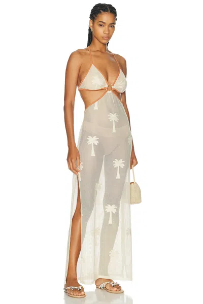 Johanna Ortiz Ebb And Flow Maxi Dress In Neutral