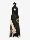 Johanna Ortiz Elegant Expedition Crinkled Midi Dress In Green